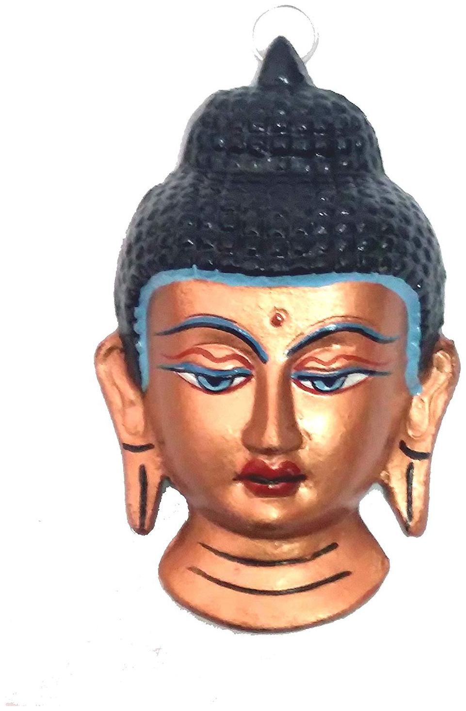 

Astrocrystals9 Lord Buddha Face Wall Hanging Home Decor Buddhism Metal Art
