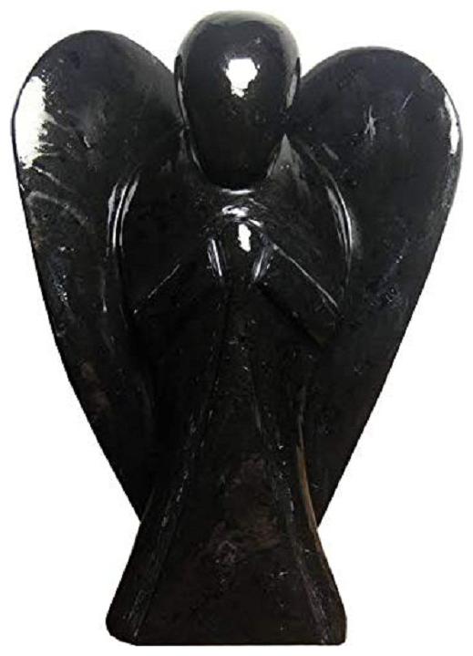 

Astrocrystals9 Tourmaline Angel Figurine Idol Stone Set Of 1