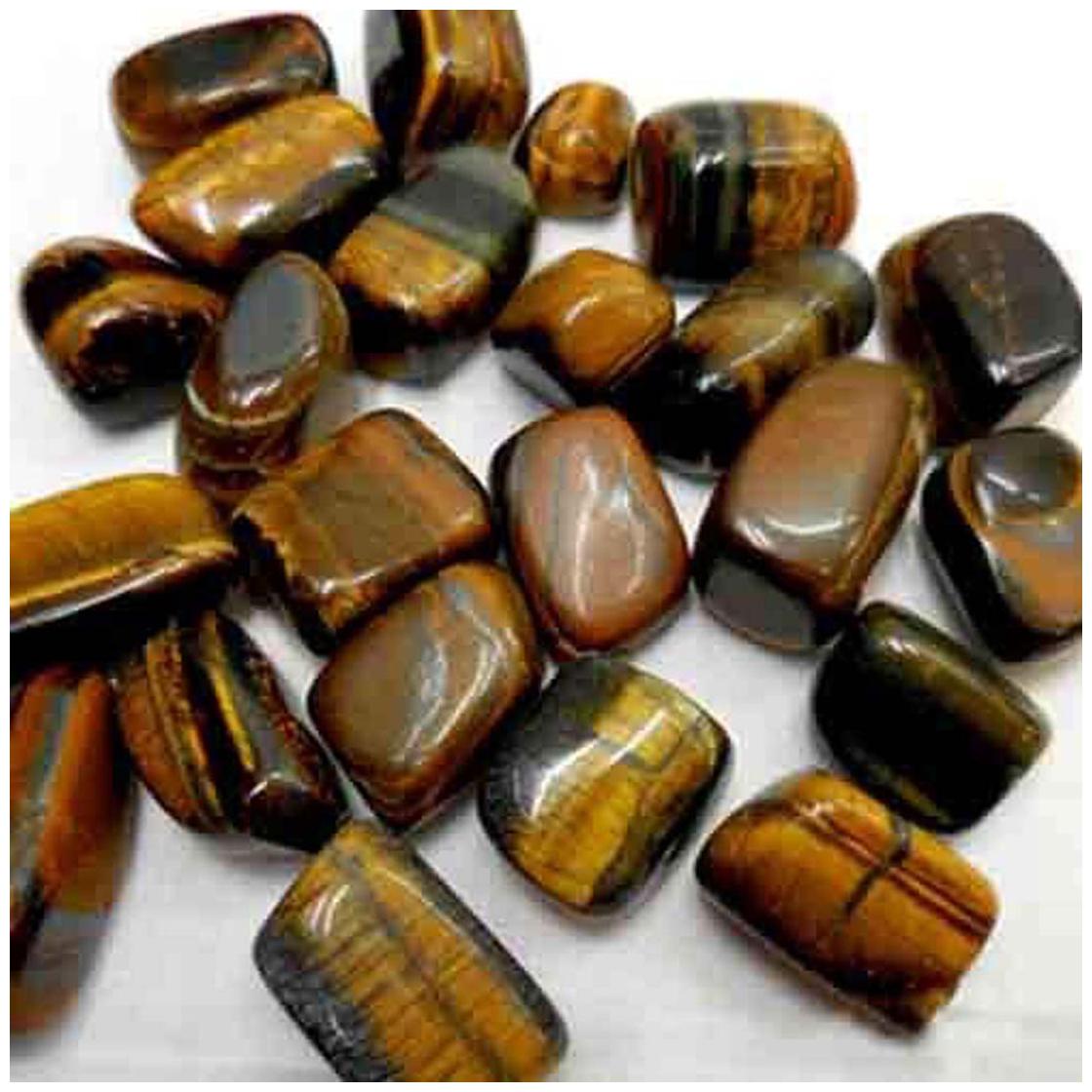 

Astrocrystals9 200 Grams Tiger Eye Crystal Tumbled Stones (Mix Size)
