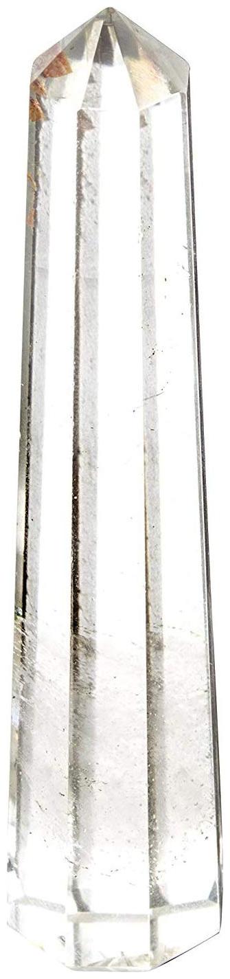 

Astrocrystals9 Natural Clear Quartz 8 Faceted 90 Percent Transparent Jumbo Wand For Reiki Healing Pranic Healing