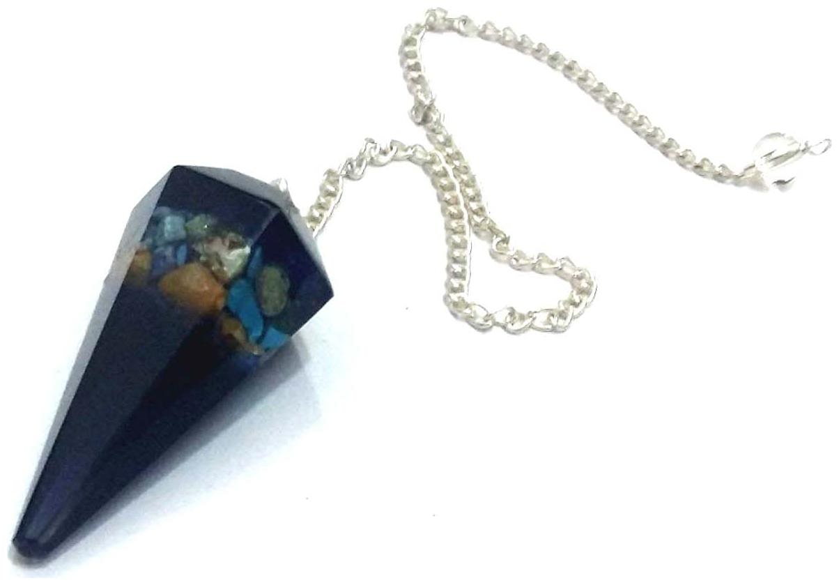 

Astrocrystals9 Orgone Multi Crystal Faceted Cone Shape Dowser