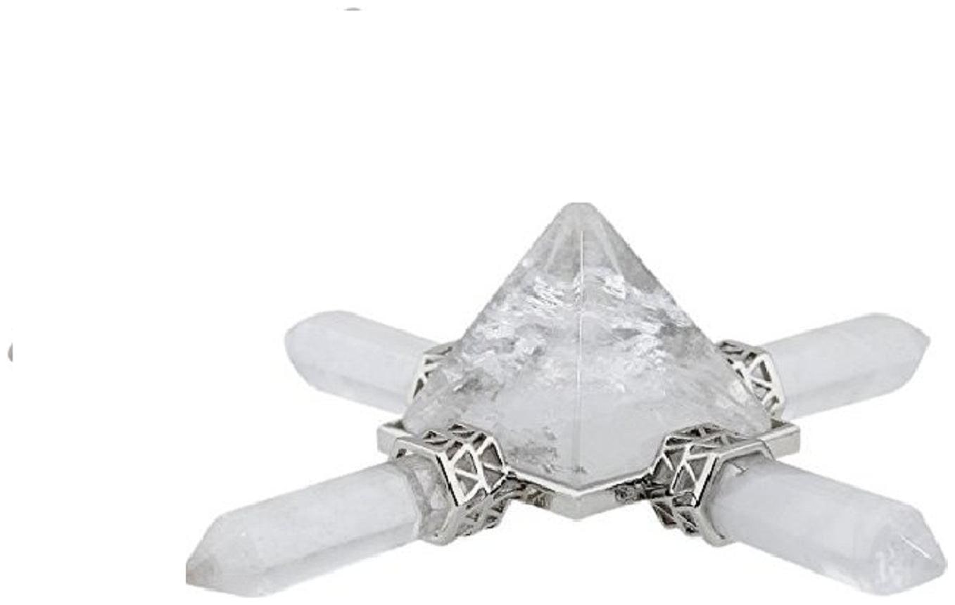 

Astrocrystals9 Clear Quartz Energy Generator Pyramid Healing