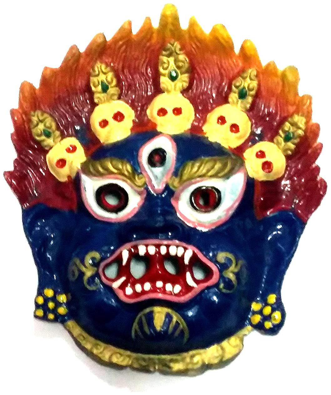 

Astrocrystals9 Mahakaal Mask Evil Eye Protector Metal Najarbatoo