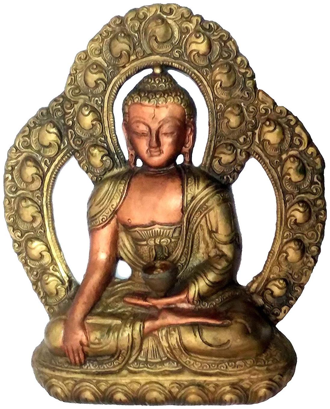 

Astrocrystals9 Lord Buddha Meditating Wall Hanging Home Decor Buddhism Metal Art