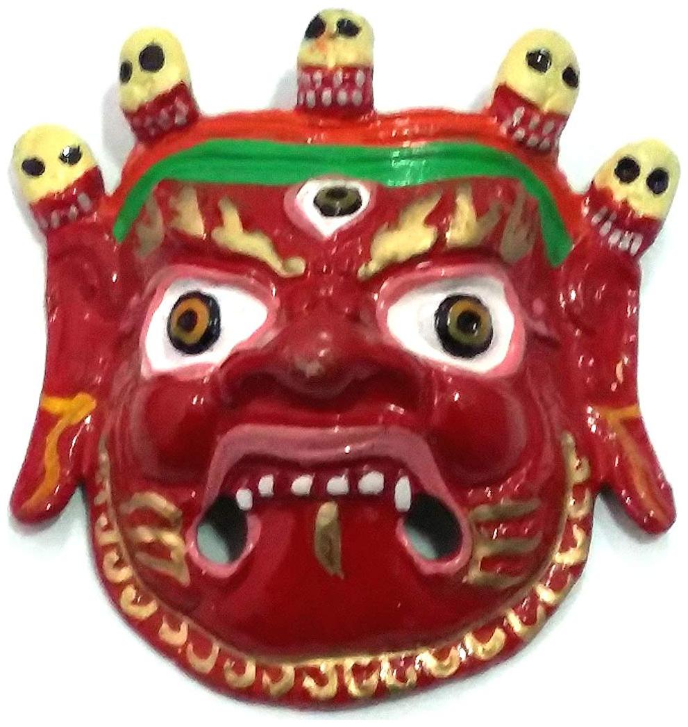 

Astrocrystals9 Mahakaal Mask Evil Eye Protector Metal Najarbatoo