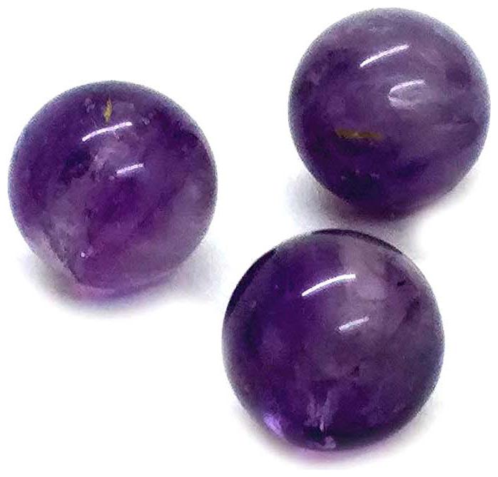 

Astrocrystals9 Amethyst Crystal 15 Mm 3 Mini Balls