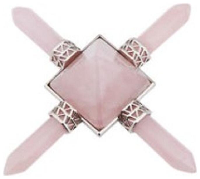 

Astrocrystals9 Rose Quartz Energy Generator Pyramid Healing