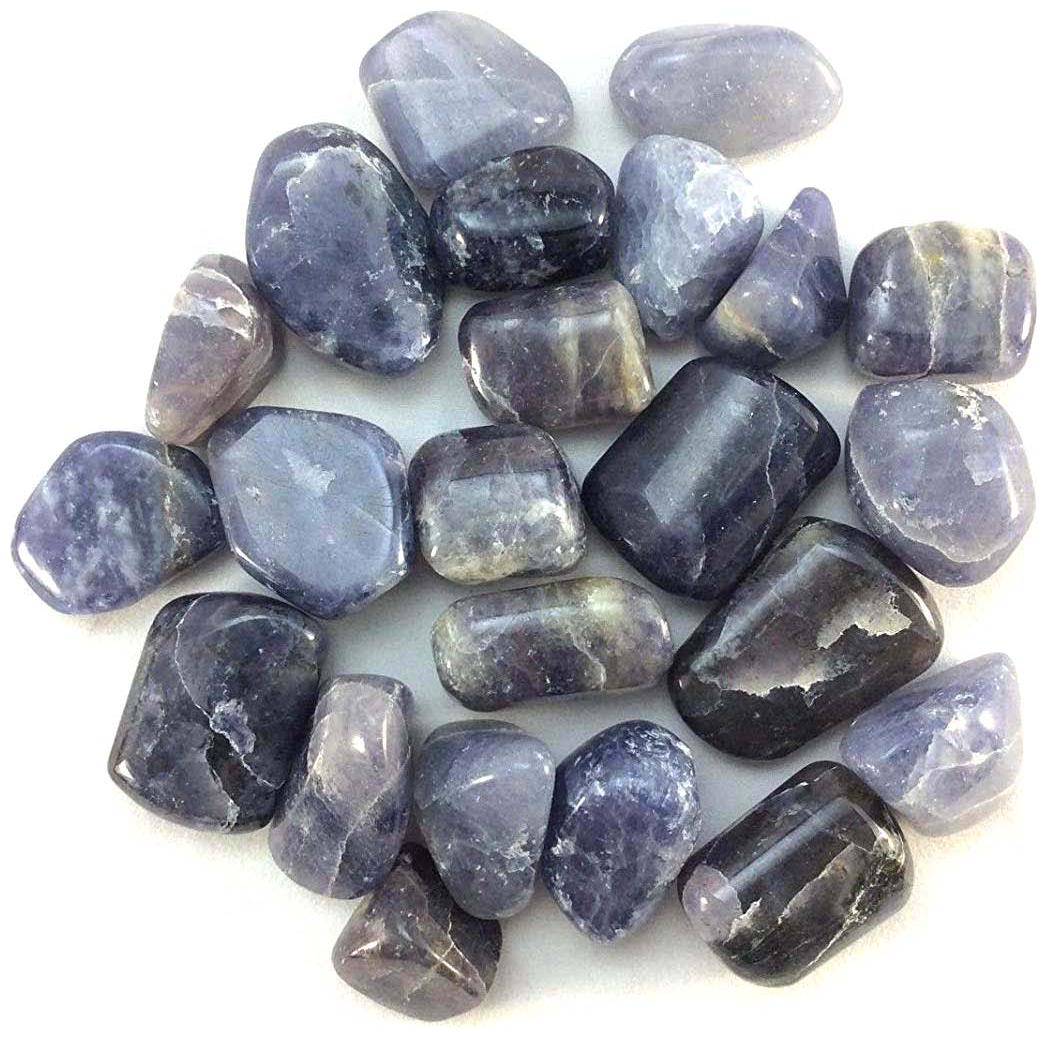 

Astrocrystals9 400 Grams Iolite Tumble Stone