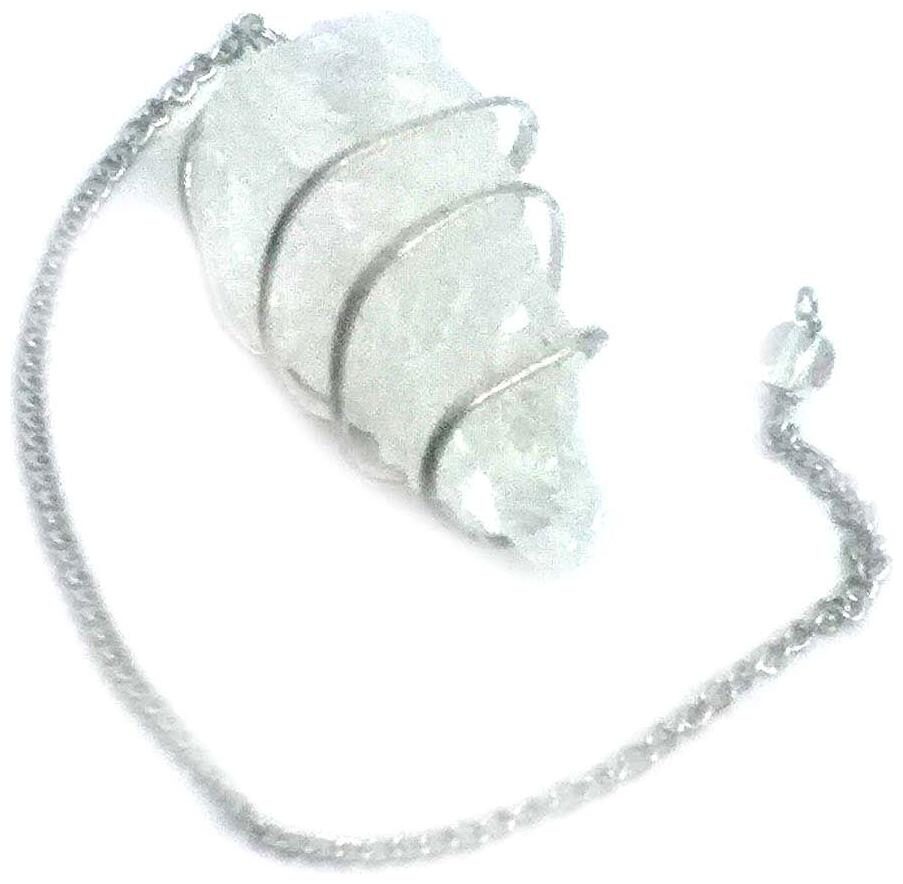 

Astrocrystals9 Clear Quartz Rough Chunk Pendulum Dowser