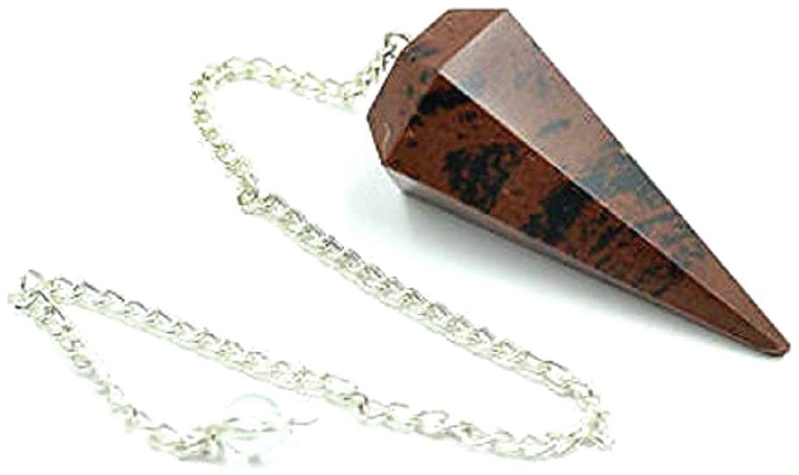 

Astrocrystals9 Mahagony Faceted Crystal Pendulum Dowser