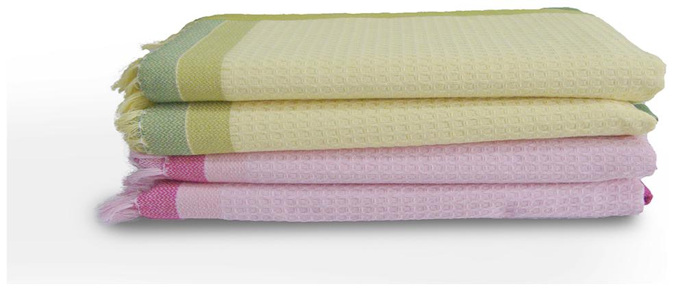

Athom Trendz 210 GSM Cotton Bath Towel ( 4 Pieces Yellow Pink )