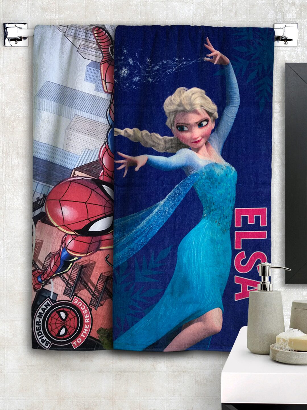 

Disney 350 GSM Cotton Bath Towel ( 2 Pieces Multi )