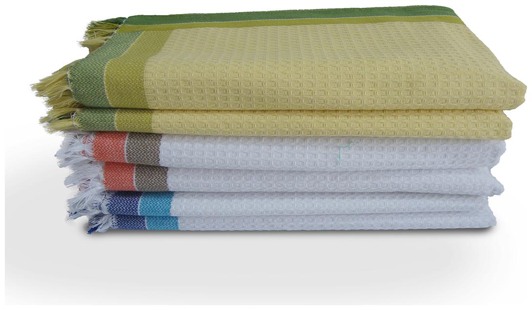 

Athom Trendz 210 GSM Cotton Bath Towel ( 6 Pieces Yellow White )