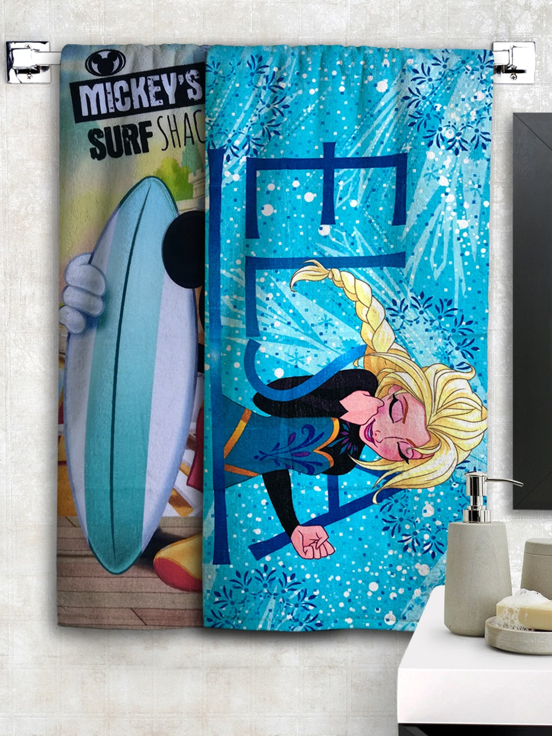 

Disney 350 GSM Cotton Bath Towel ( 2 Pieces Multi )
