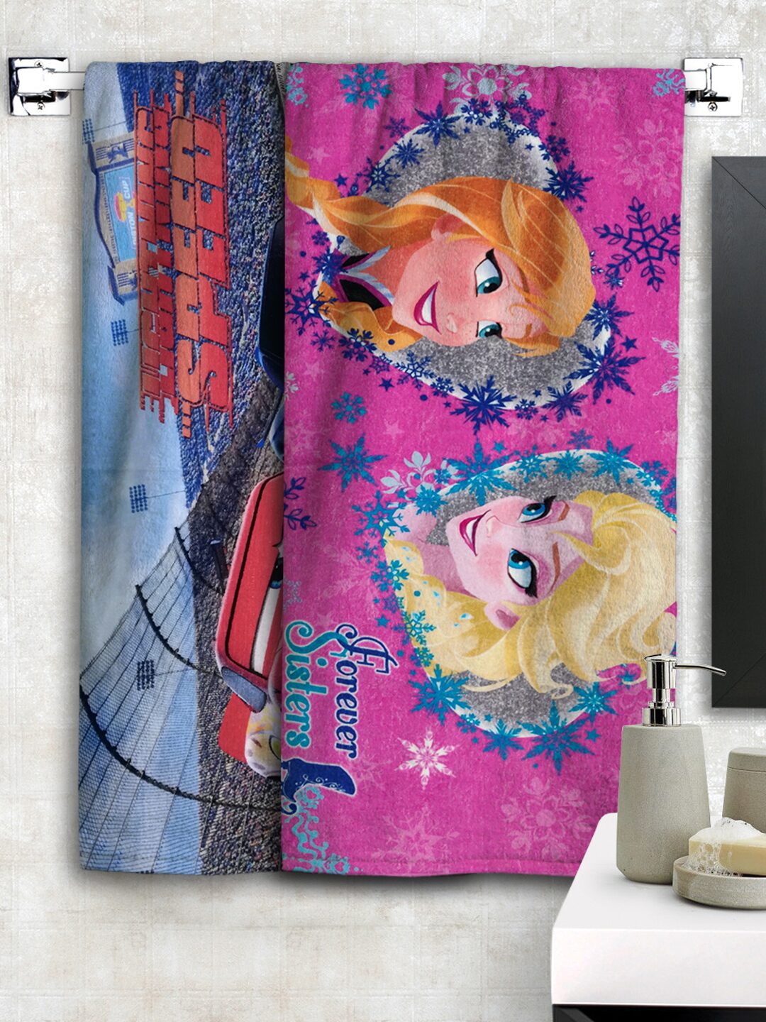 

Disney 350 GSM Cotton Bath Towel ( 2 Pieces Multi )