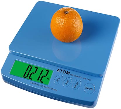 Atom Electronic Digital Household Kitchen Food Jewelry Baking Scale with High-Precision Tension Sensor Capacity 1g - 30 kg