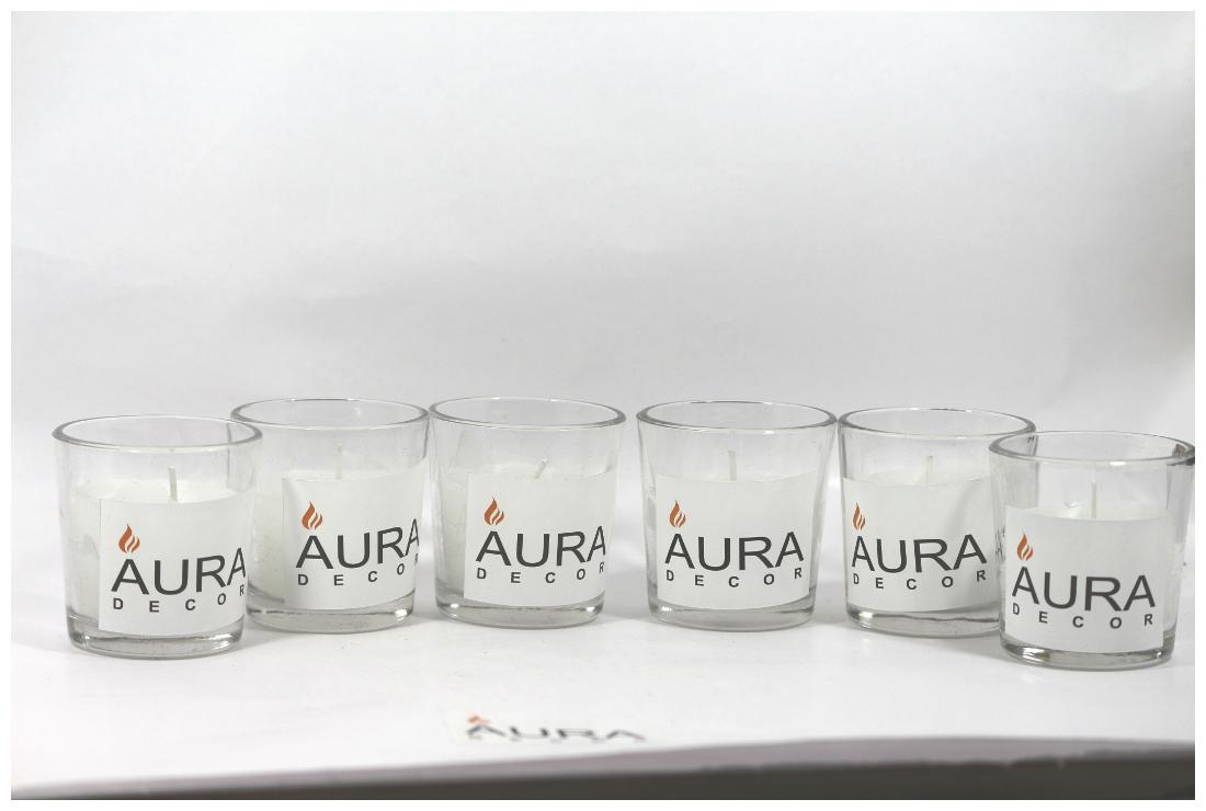 

AuraDecor Paraffin wax White Candle
