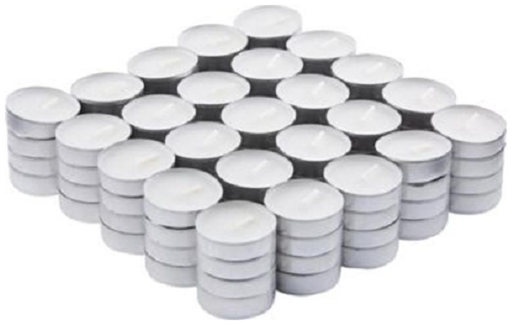 

AuraDecor Paraffin wax White Candle