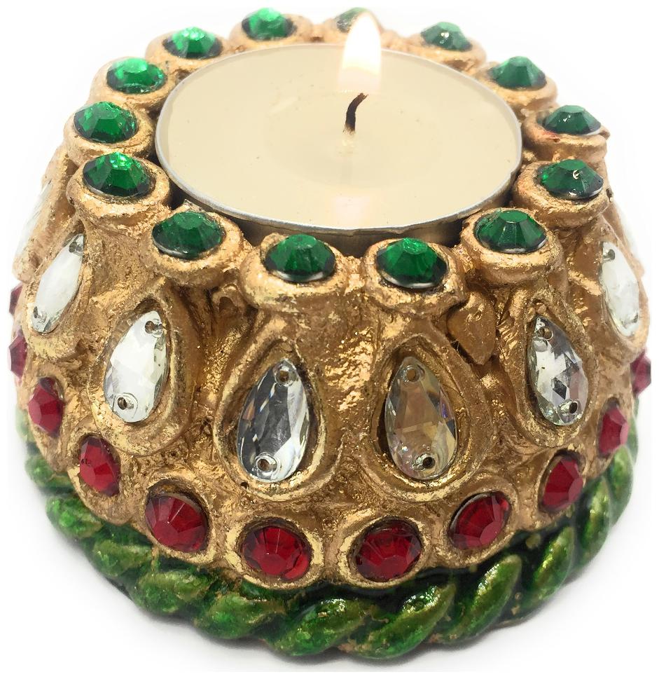 

AuraDecor Plastic Golden T-light