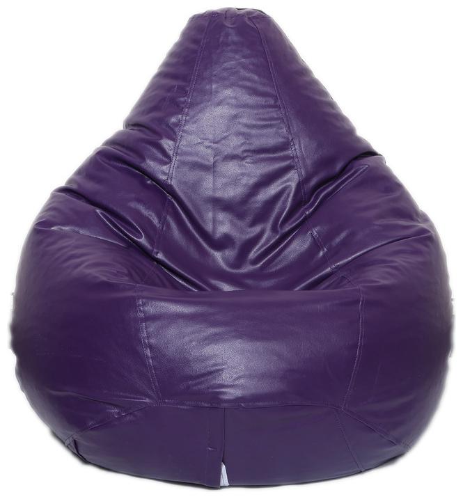 Autarky Leatherette Tear Drop Shape Bean Bag Cover Without Beans Purple XL by Mohammad Khalid Saifi