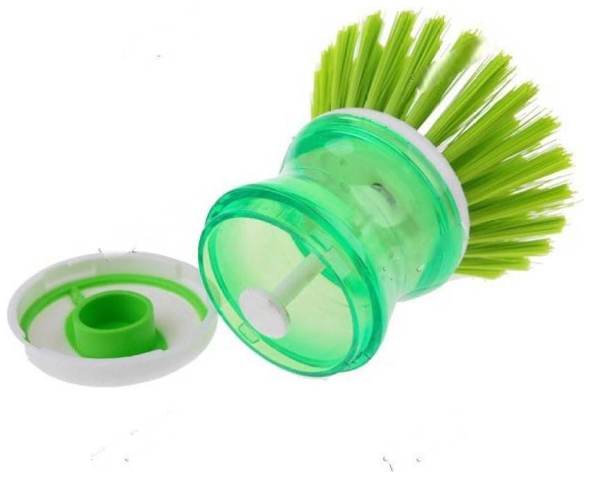 

Automatic Liquid Brush Pot Pressure Liquid In The Kitchen Washing The Pots And Wash Bowl Brush (Pack of 1) Multi Color