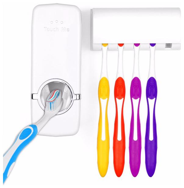 

Automatic Toothpaste Dispenser Set With Toothbrush Holder (1 pc)