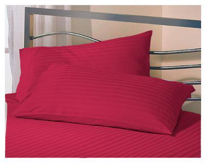 AVI Blended Plain Pillow Covers ( Pack of 1 , Red )