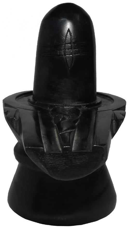 

Avinash Handicrafts Black Stone Shiva Linga Idol 11 cm