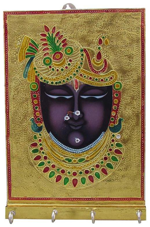 

Avneesh Handicraft shreenath ji Key Holder (Hooks -4)