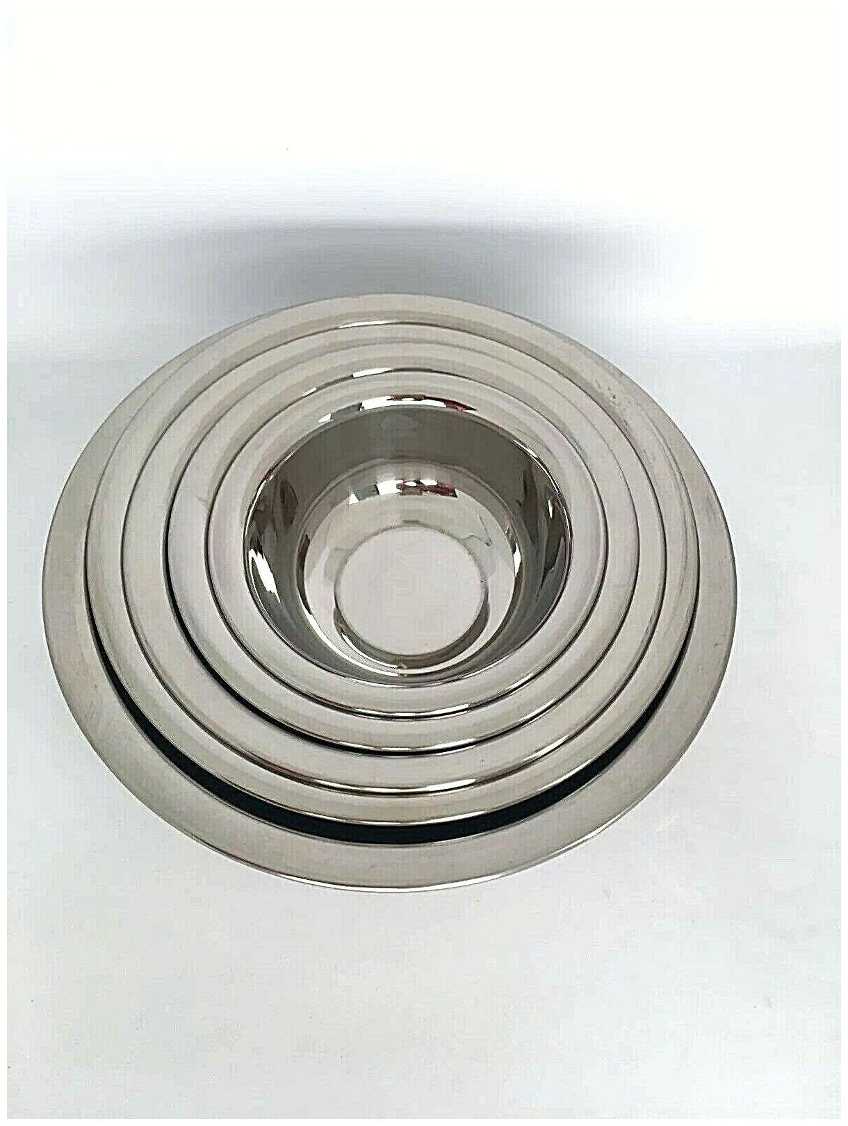 

Avon 5 Stainless Steel Bowls Set Tazones De Acero Inoxidable Mixing Bowls