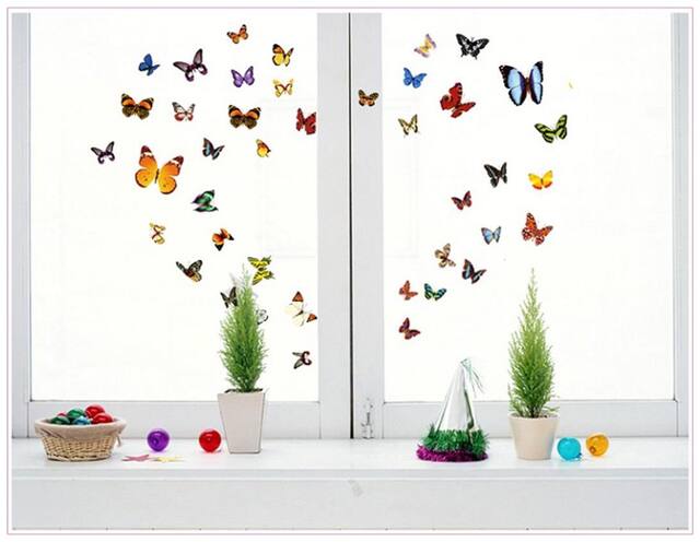 AY1043A multicolour butterfly Wall Sticker JAAMSO ROYALS