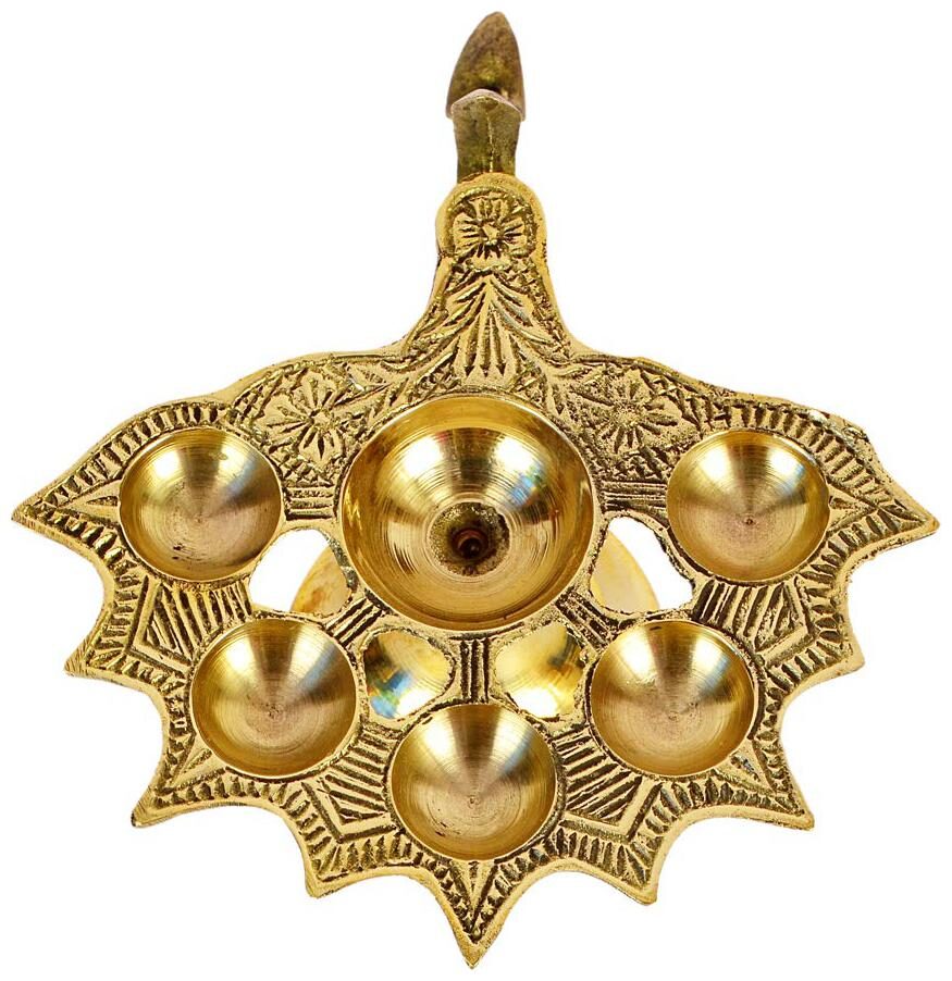 

B M Metal Works Brass Aarti Diya