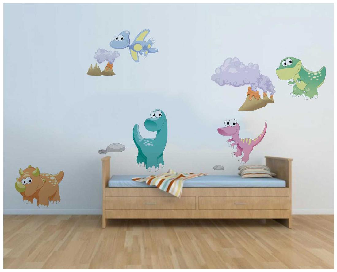 

Rawpockets Wall Stickers Baby Dinosaurs Cartoon Story Wall Decal Sticker