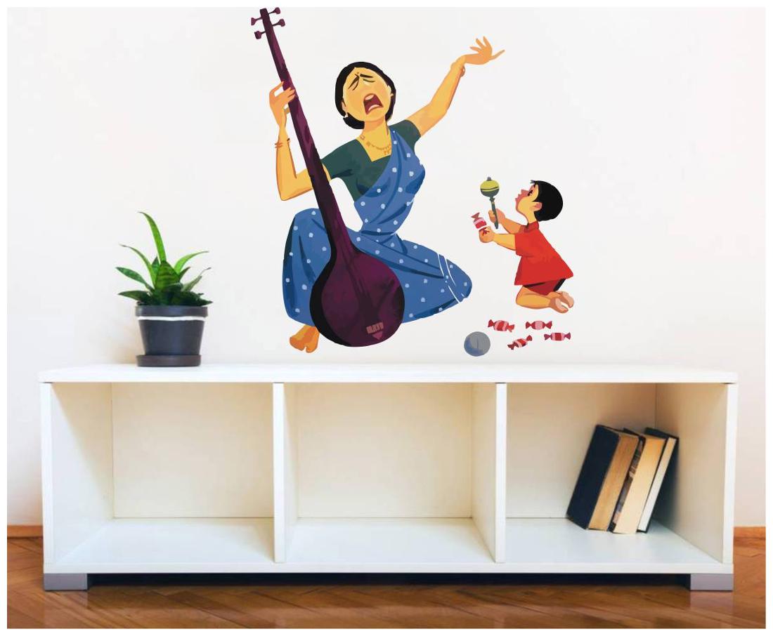 

Rawpockets Wall Stickers Baby Pacifying Singing Mom