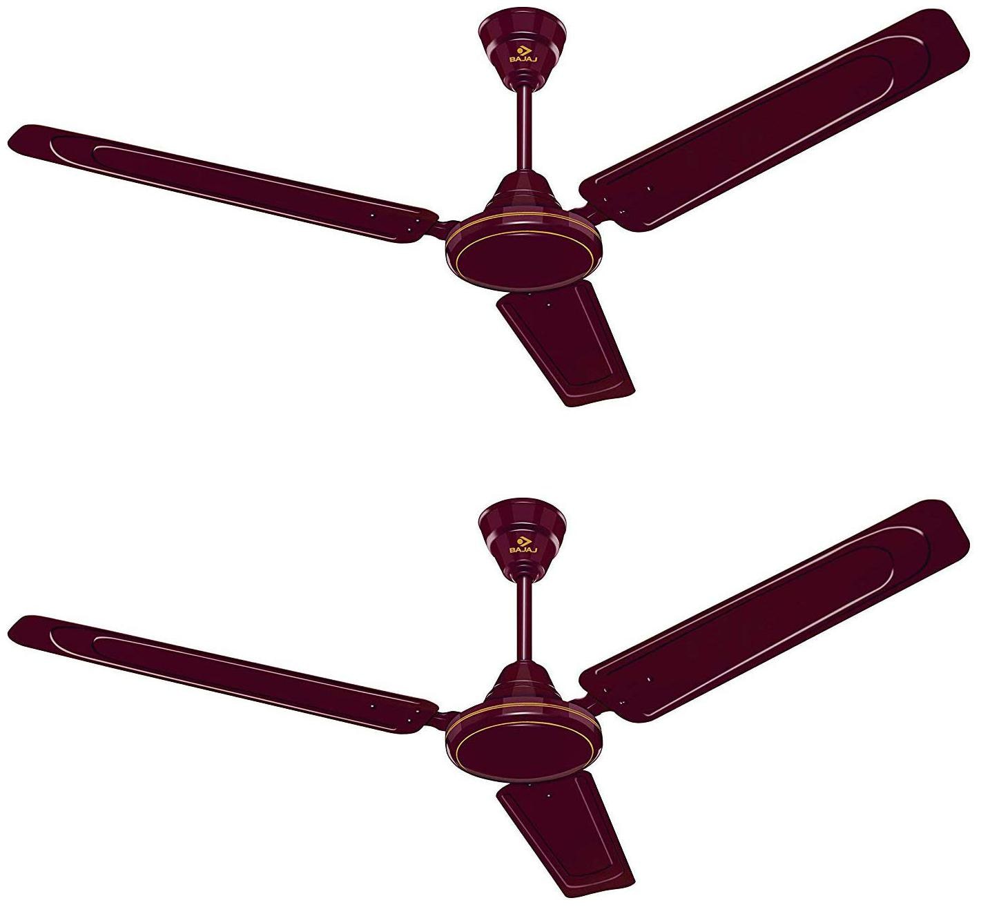 

Bajaj Edge HS 1200mm Ceiling Fan (Dark Brown) Pack of 2