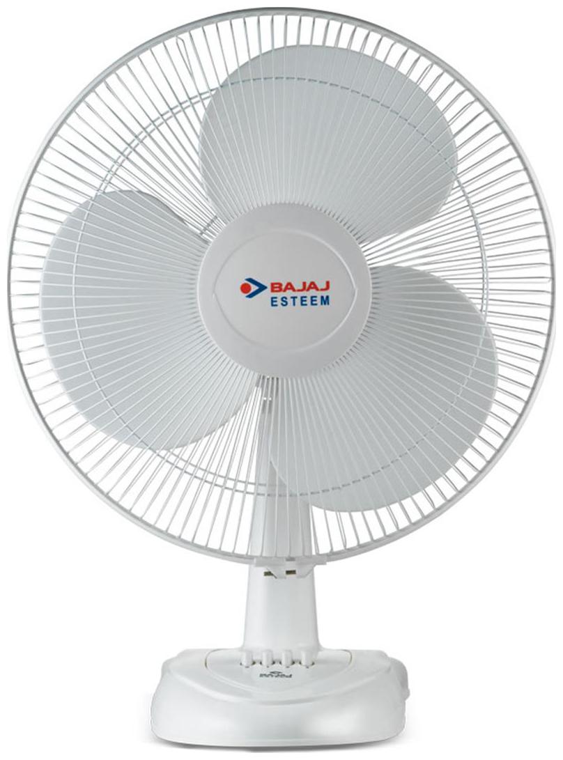 

Bajaj Esteem 400 mm Standard Table Fan ( White Pack of 1 )
