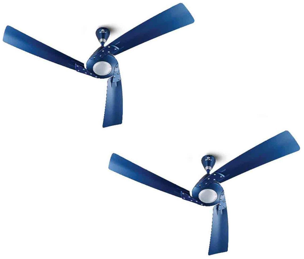

Bajaj Euro NXG Anti germ 1200mm Ceiling Fan (Cobalt Blue) Pack of 2