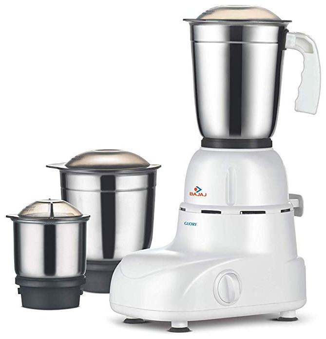 

Bajaj GLORY 500 W Mixer Grinder ( White Brown 3 Jars )