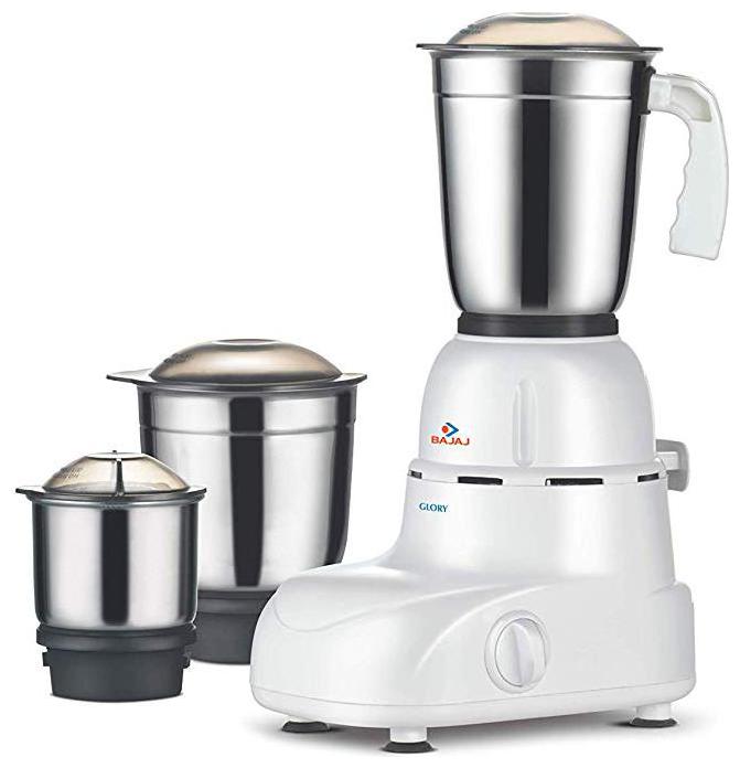 

Bajaj GLORY 500 W Mixer Grinder ( White Brown 3 Jars )