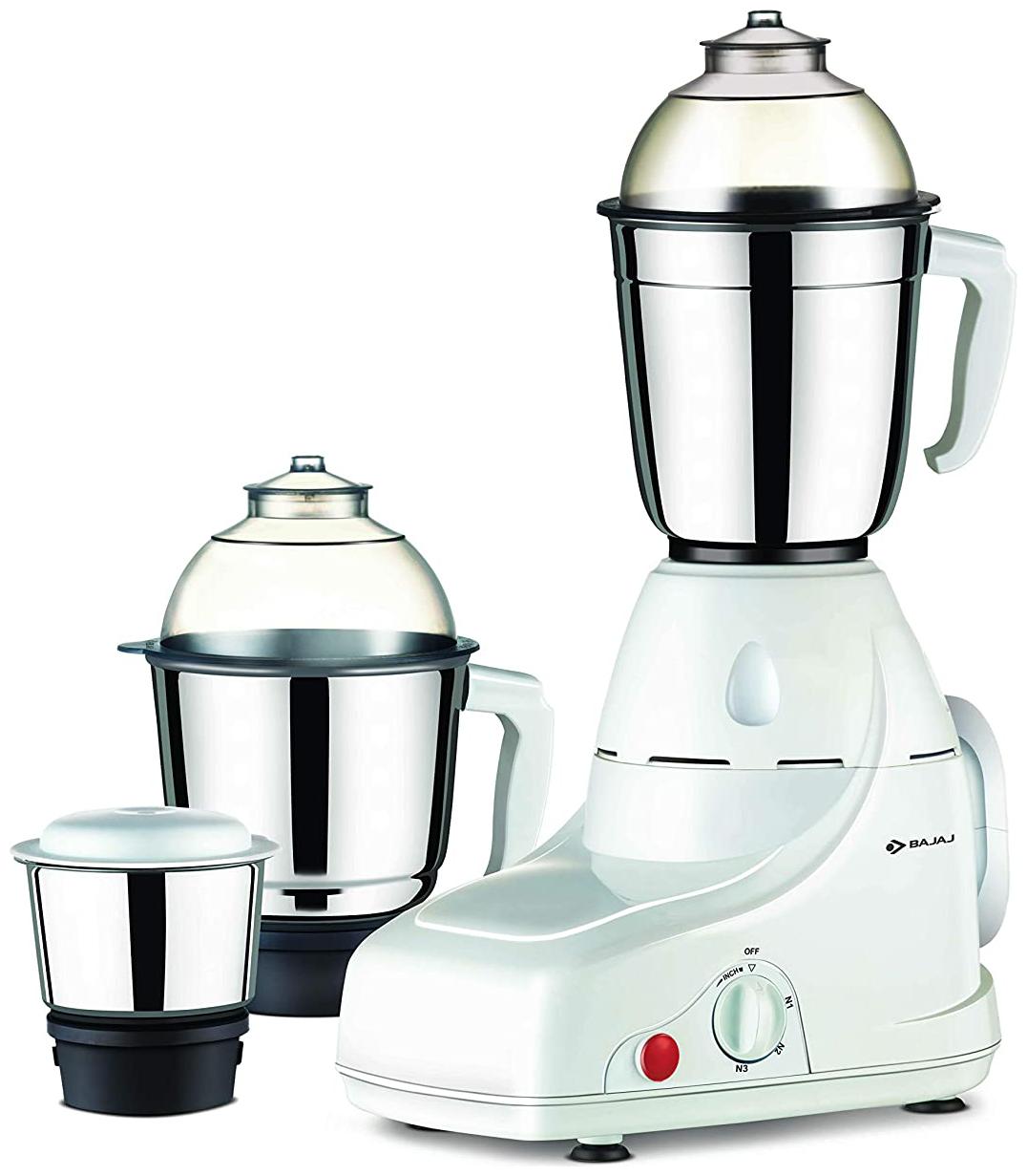 

Bajaj GX 8 750 W Mixer Grinder ( White 3 Jars )