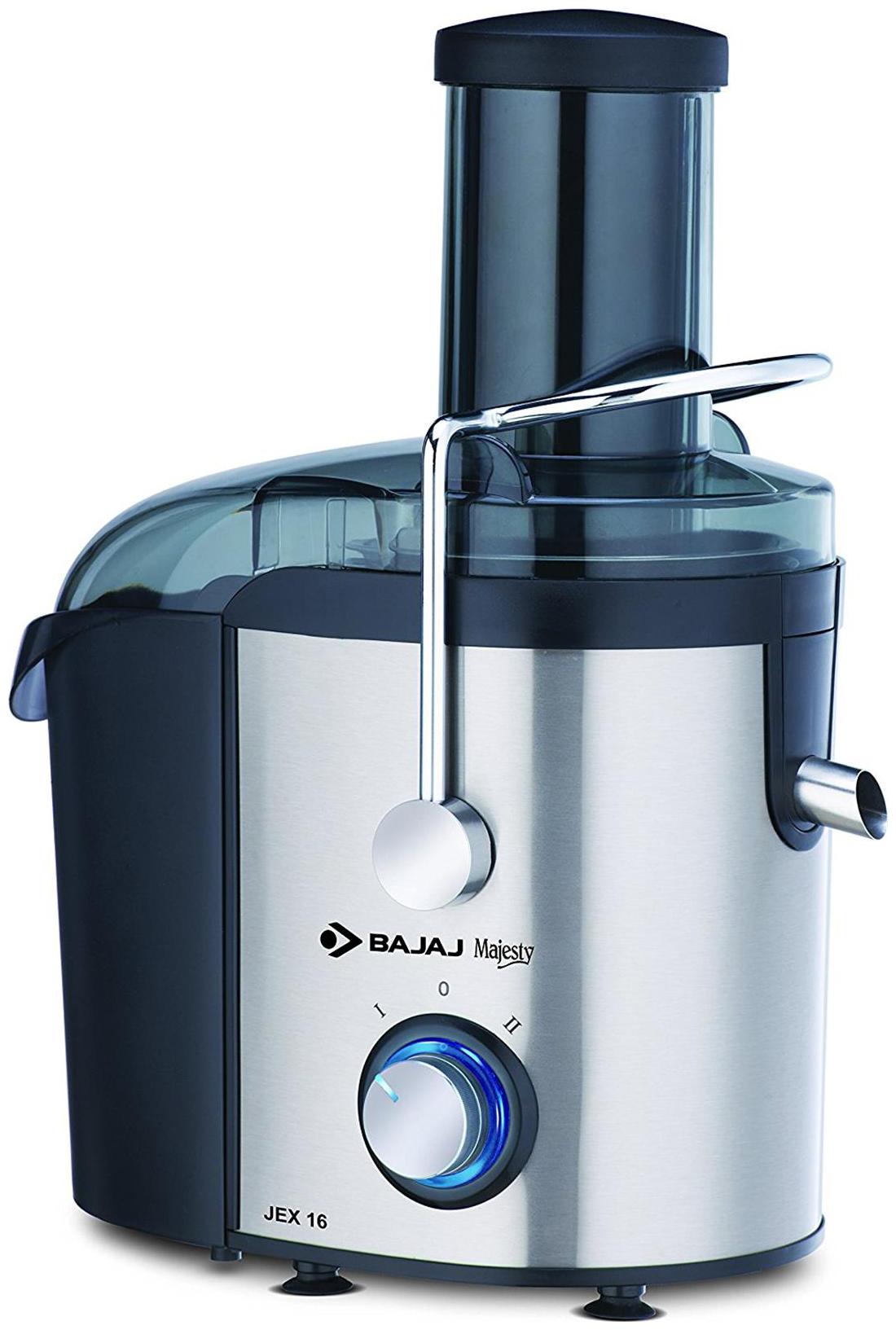 

Bajaj JEX16 800 W Juicer ( Black Silver No Jar )