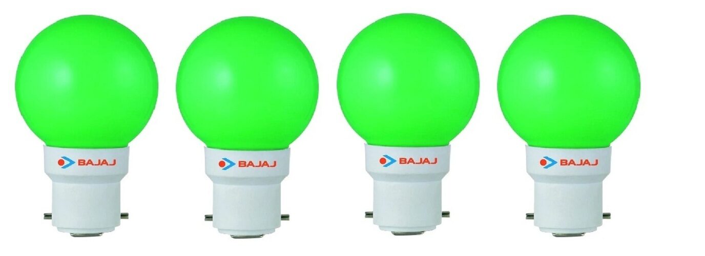 

Bajaj LED PING PONG GREEN 0 5W B22 - Pack of 4