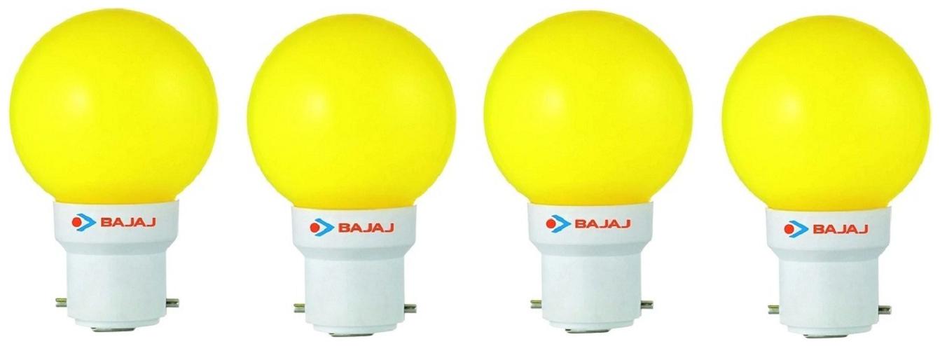 

Bajaj LED PING PONG YELLOW 0 5W B22 - Pack of 4