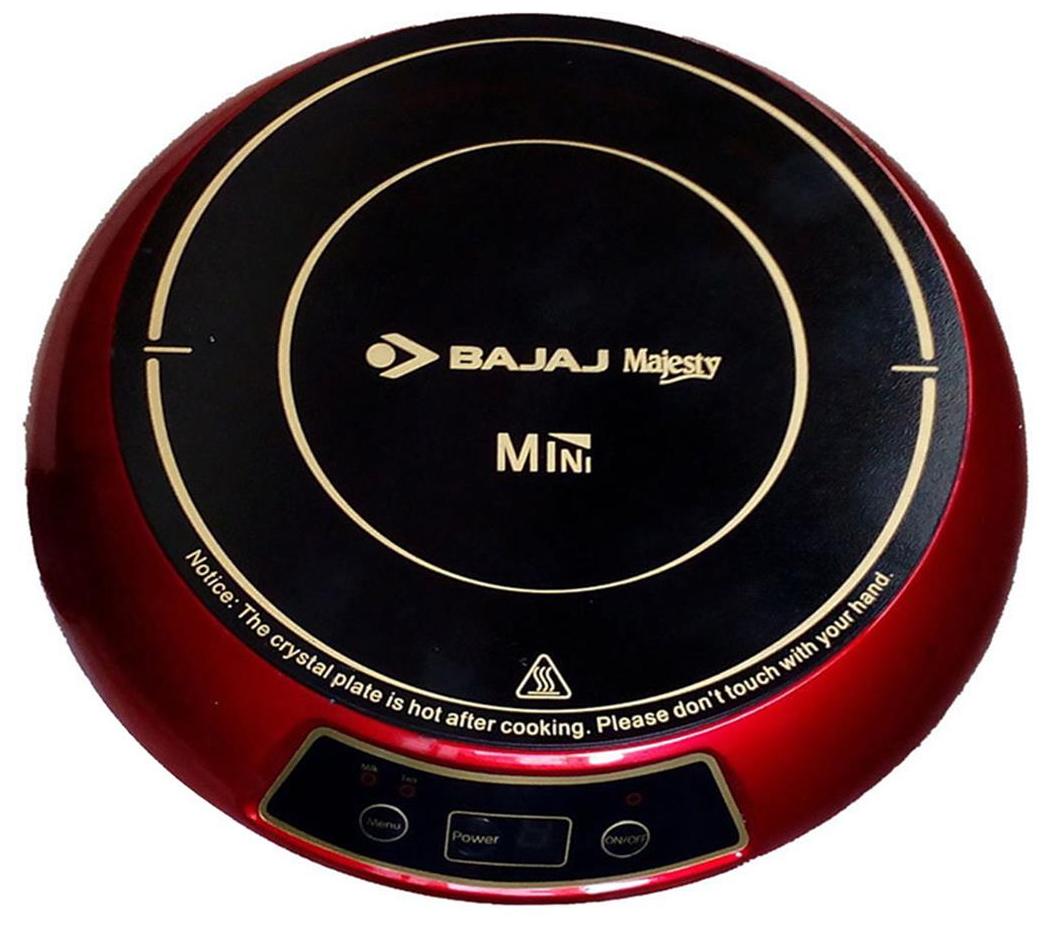 Buy Bajaj Majesty Mini 1200 W Induction Cooktop Red Online at Low