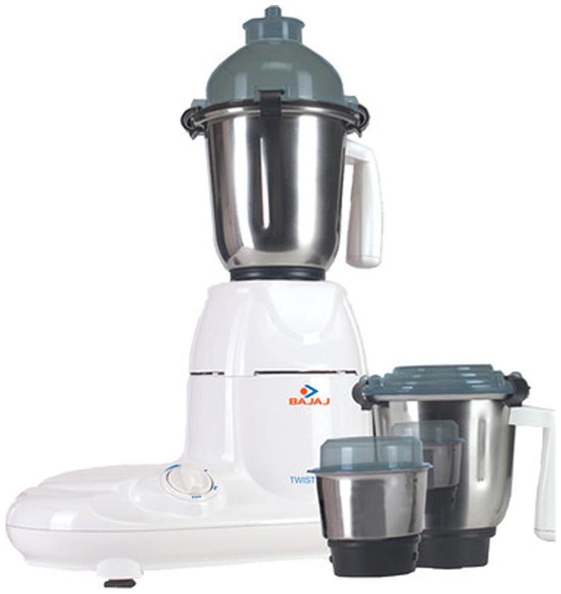 

Bajaj MAJESTY TWISTER 750 W Mixer Grinder ( White 3 Jars )