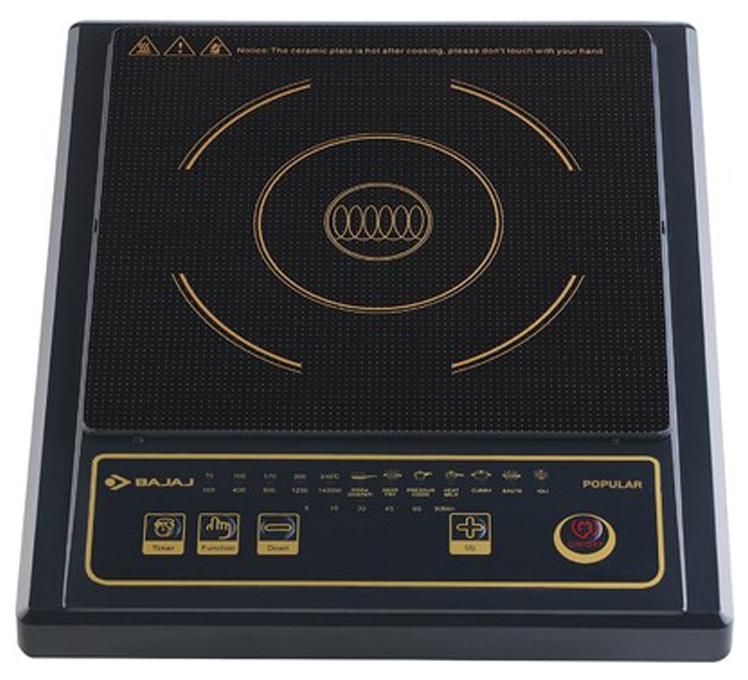 

Bajaj POPULAR 1400W 1400 W Induction Cooktop ( Black Push Button Control)