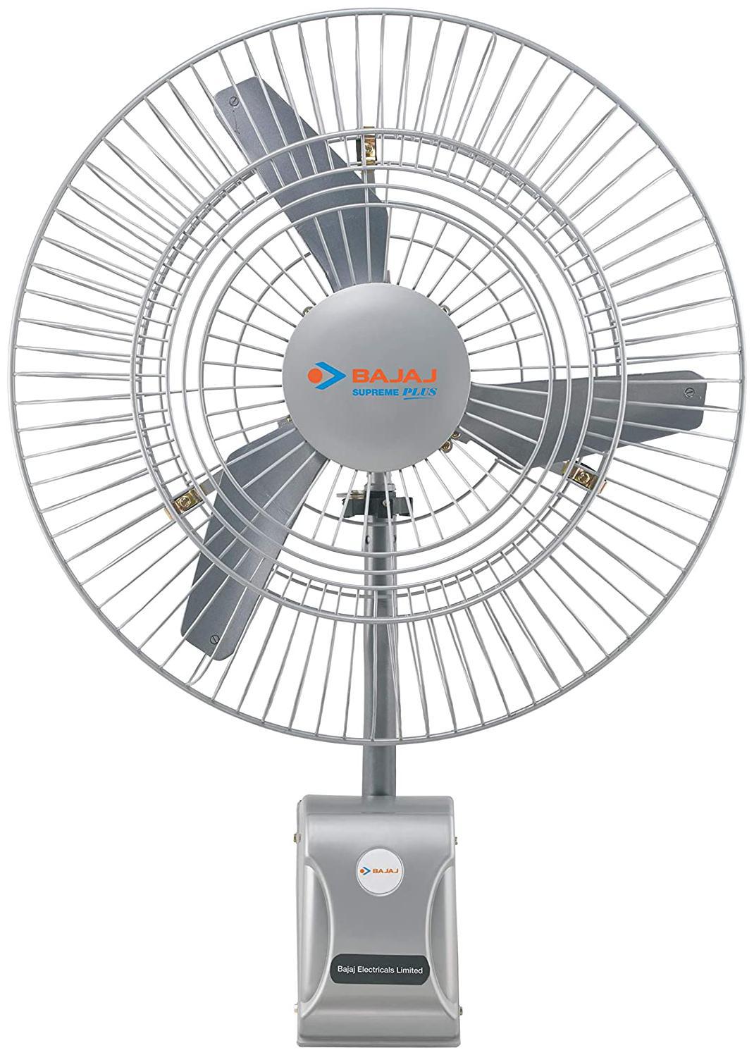 

Bajaj Supreme Plus Air Circulator 450mm Wall Fan (Grey)
