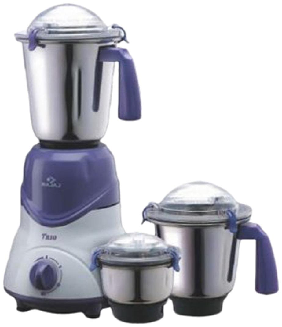 

Bajaj TRIO 600 W Mixer Grinder ( Purple White 3 Jars )