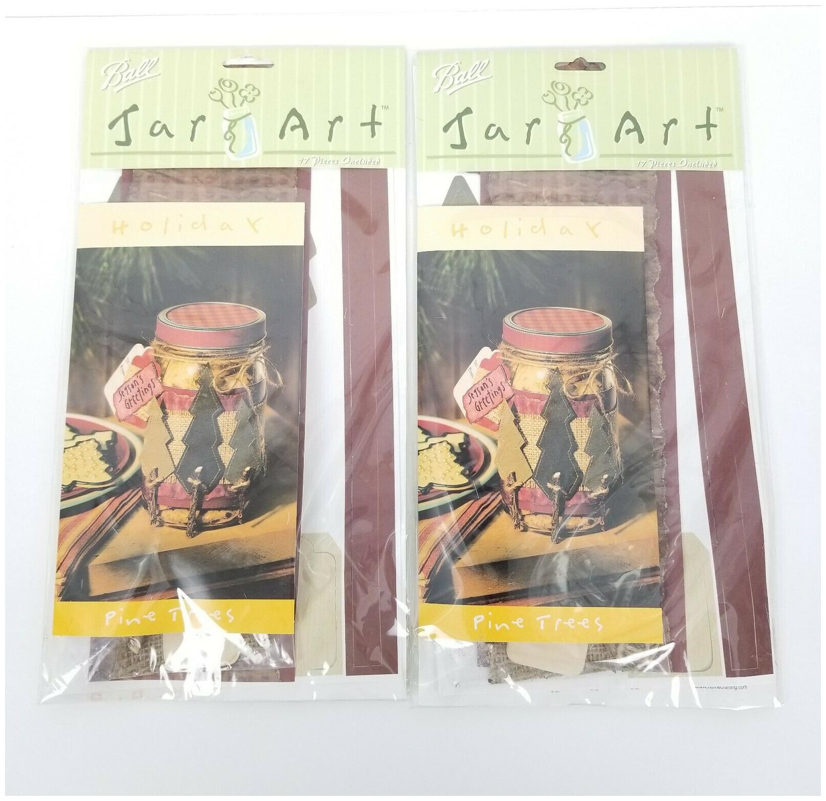 

BALL Jar Art Holiday Craft Kits JAR ART KITS Lot Of 2 New In Package