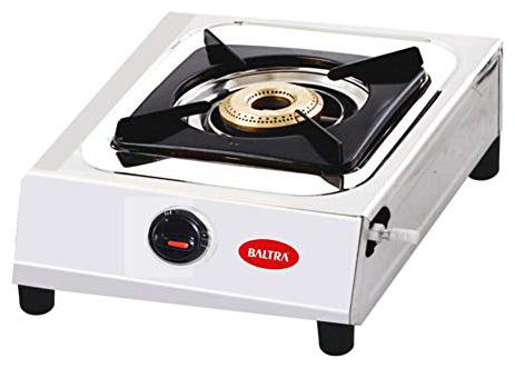 

Baltra Flavour 1 Burner Regular Silver Gas Stove ISI Certified